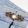 Flower Fashion Jewelry Women Brooch Jeans Accessories Anti-Exposure Brooch Tightening Waistband Pin