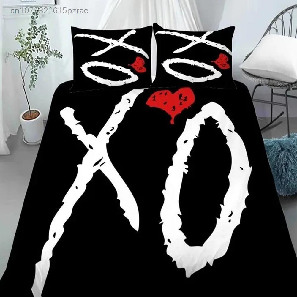 XO The Weeknd Комплекты постельного белья Изысканный набор постельных принадлежностей Пододеяльник Комплект одеяла Постельное белье Роскошный подарок на день рождения