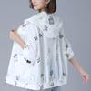 Summer Women Sun Protection  Jacket  Fashion  Middle-Aged Mother Casual Loose Hooded Thin Windbreaker  Jacket