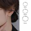 Простой круг, круглые серьги, женские серьги-гвоздики, премиальные застежки для ушей