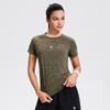 Women's Quick-Dry Reflective Mesh T-Shirt - Nude Feeling, Breathable, Elastic Fitness Top for Running & Training