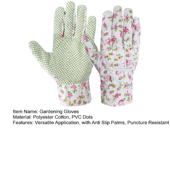 Женские садовые перчатки с цветочным принтом, устойчивые к проколам, перчатки для прополки с противоскользящими ладонями, защита от шипов, не протыкаемые перчатки для копания, обрезки
