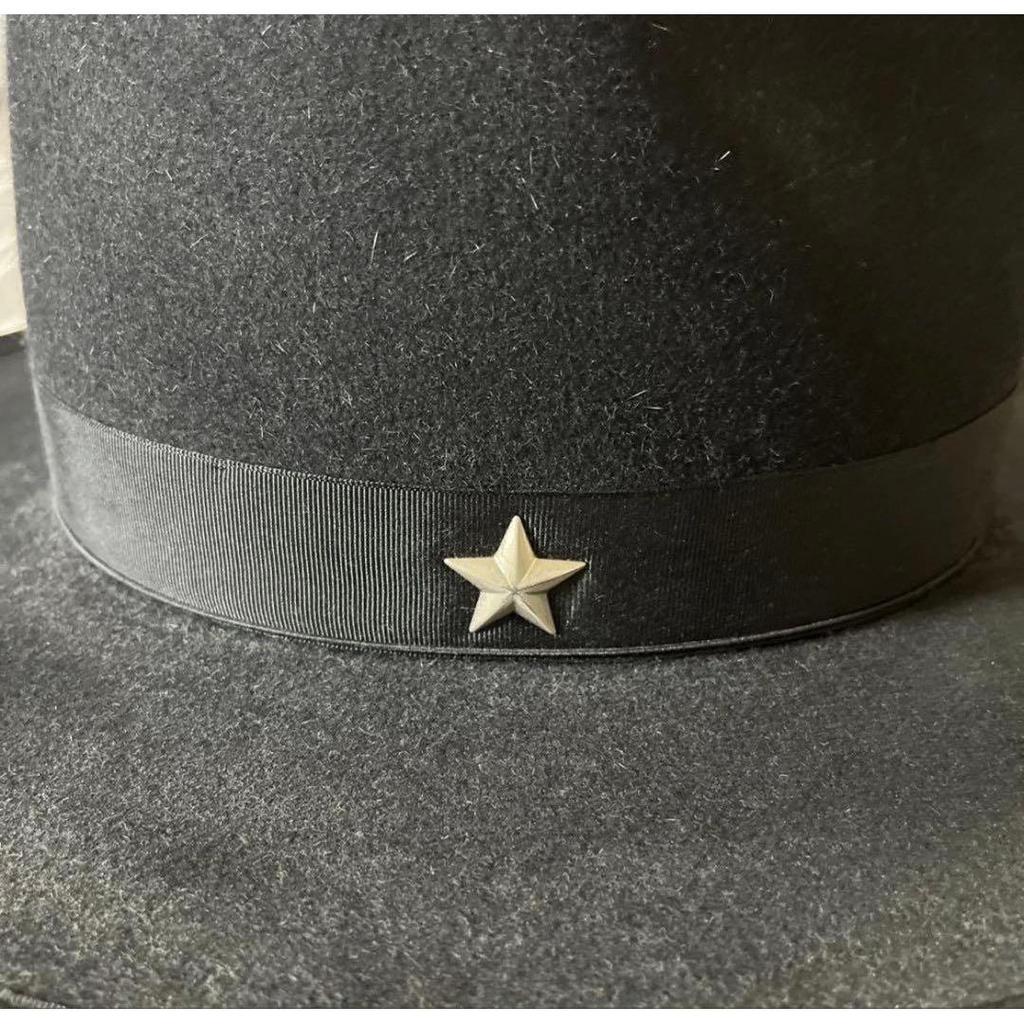 Б/у меховая шапка Schott x Stetson One Star Черная 57см