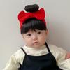 Bow Knot Headwear Soft Hairpiece Fashionable Baby Bangs Wig Headband  Newborns Accessories