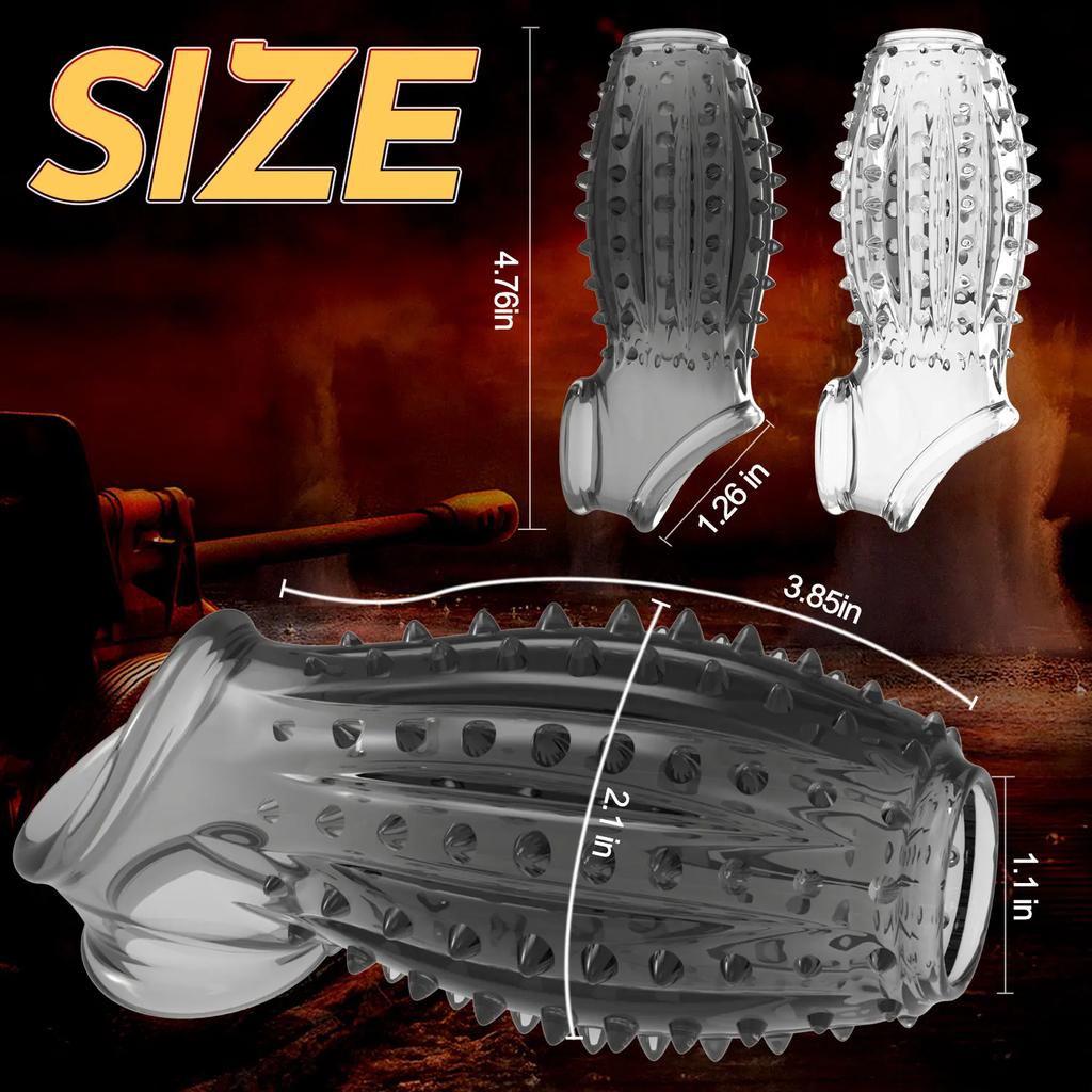 Стимуляция точки G Увеличение пениса Секс-игрушки для мужчин Кольцо для члена Растяжитель Экстендер Рукав Многоразовые презервативы Товары Продукты для взрослых