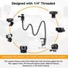 Gooseneck Webcam Bracket Flexible Webcam Holder Camera Stand for Brio 4K C925e C922x Desk