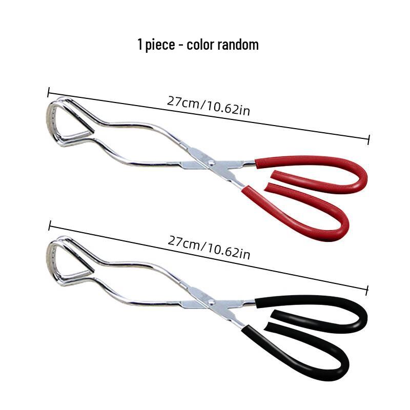 SMVP 10.5-inch Stainless Steel Straight Head BBQ Charcoal Tongs, Set of 3