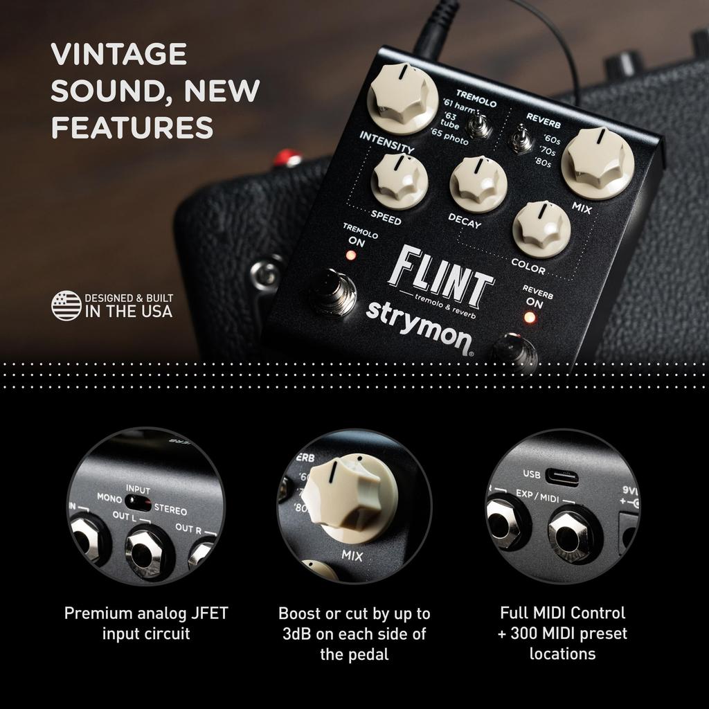 V2 Flint Reverb Tremolo Strymon/FLINT и