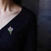 Брошь «Букет лаванды», высококачественный ретро-цветок на грудь, High-end Sense, булавка, аксессуары для одежды