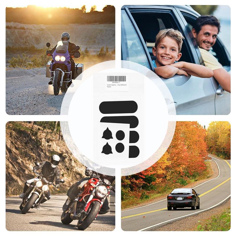 Светоотражающие наклейки для велосипедов Светоотражающие наклейки высокой видимости для велосипедов Наклейки безопасности Наклейки для мотоциклетных шлемов, защищающие от непогоды