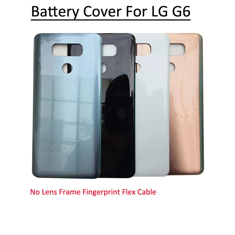 Задняя крышка корпуса для LG G6 LS993 US997 VS998 с кнопкой отпечатка пальца + объективом камеры + клейкой лентой
