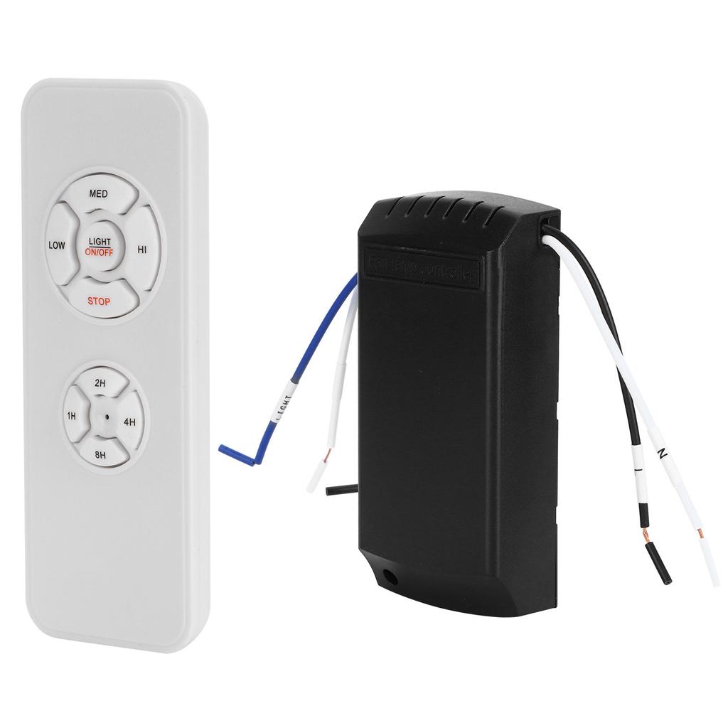 220V Wireless Ceiling Fan Lamp Remote Control Kit with Receiver Timing Switch Home Smart Controlling