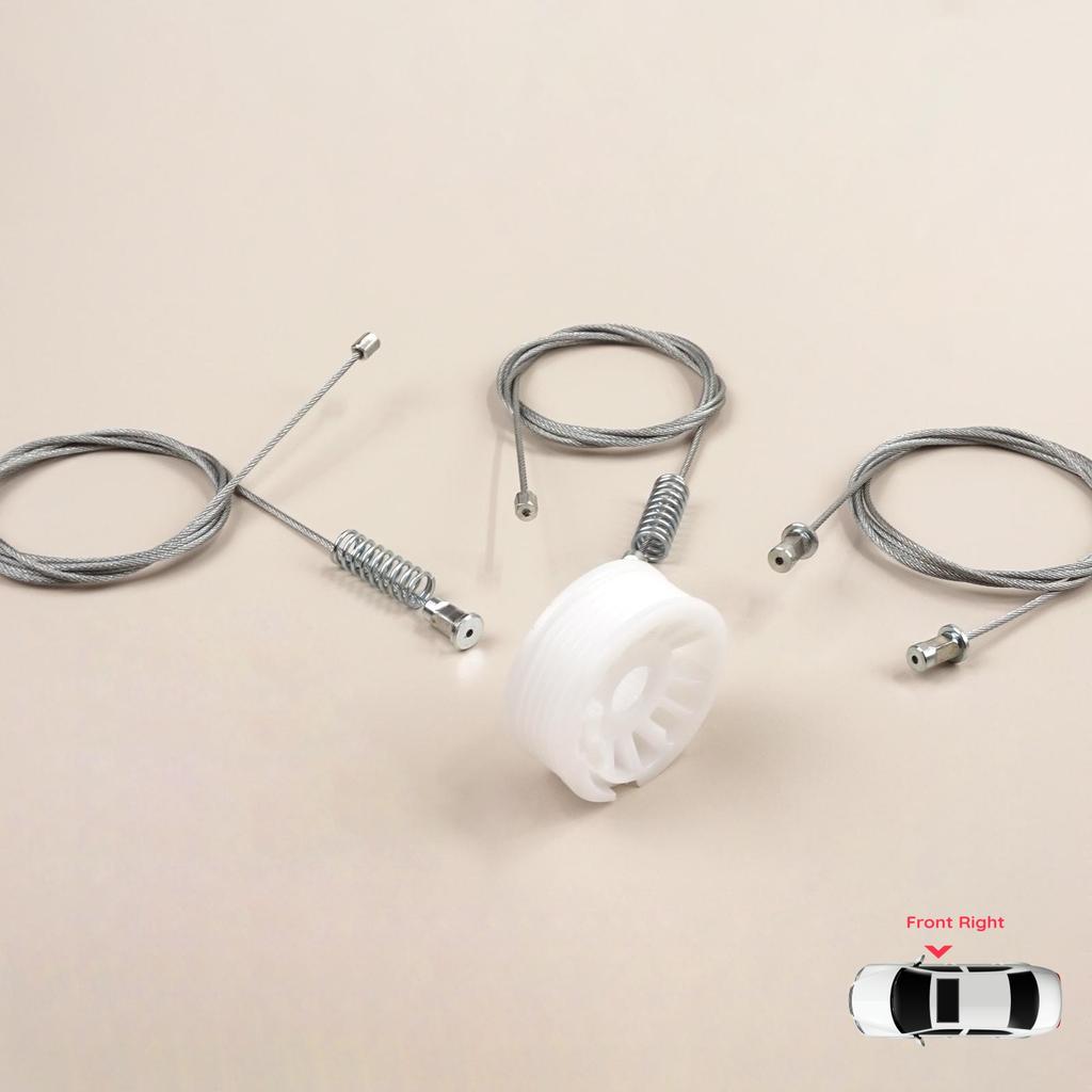 EWR5555 Window Regulator Repair Set Right Door for Smart Fortwo 451 MK2 2006-2014 Coupe 4517200446