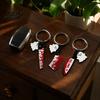 Car Key Chain Pendant Halloween Horror Knife Keychain, Hand Saw Keychain with Ghost Charm, Zinc Alloy Accessories, Party Favors Holder