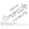 [Daiwa] Сборка шпули Calcutta Conquest 101HG (с подшипниками) Часть №. 100TJ Черный