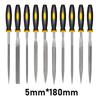 Mini Metal Needle File High-Carbon Steel Non-Slip Ergonomic Handles Hand Files Hardened Alloy Detail Precise Work Premium New