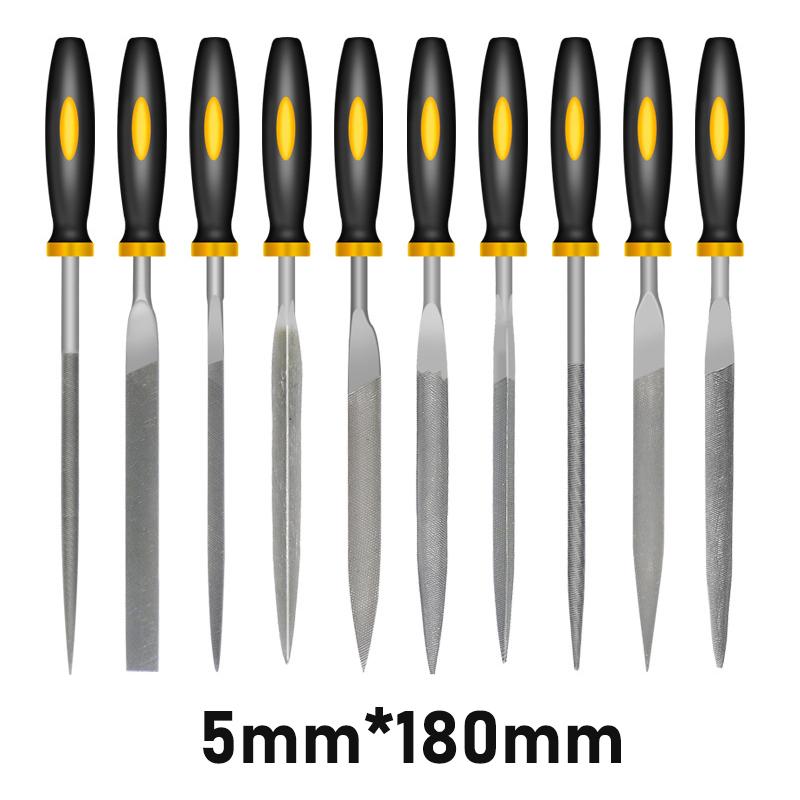 Mini Metal Needle File High-Carbon Steel Non-Slip Ergonomic Handles Hand Files Hardened Alloy Detail Precise Work Premium New
