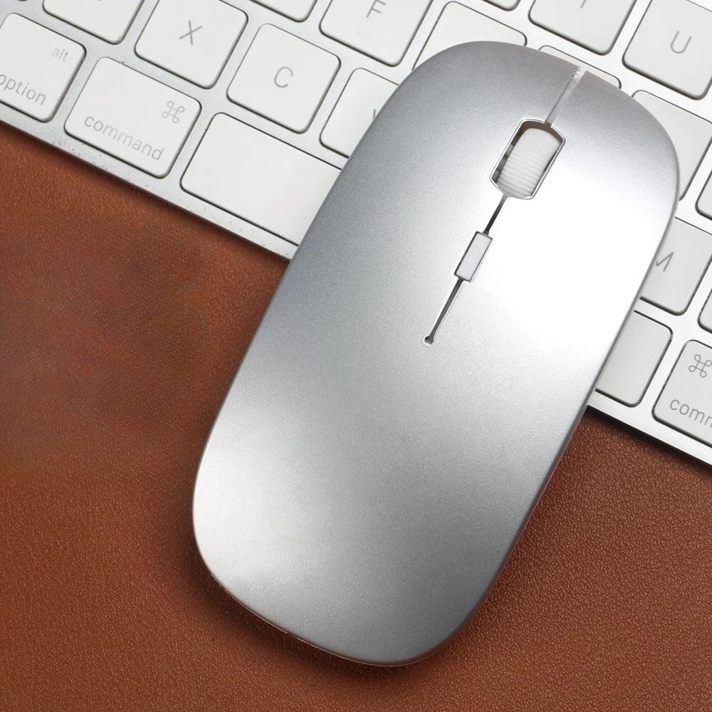 Новая беспроводная мышь Bluetooth, USB оптическая перезаряжаемая мышь для компьютера, ноутбука, ПК, Macbook, игровая мышь, геймер, 2,4 ГГц, 1600 точек на дюйм
