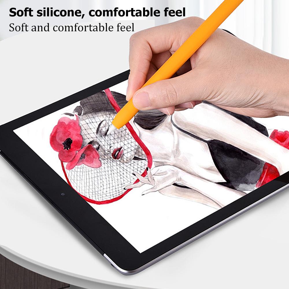 For Apple Pencil 1 2 Stylus Pen Cover Silicone Case Color Matching Protective Shell Non-slip Anti-fall Cases For iPad Pencil 2 1