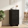 Sideboard Black 33.5 x 34.5 x 75 cm Engineered Wood