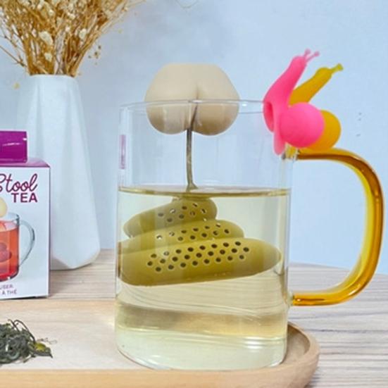 Ситечко для чая креативной формы, силиконовый заварочный чайник, пищевой мелкий сетчатый фильтр для чайных листьев для домашней кухни