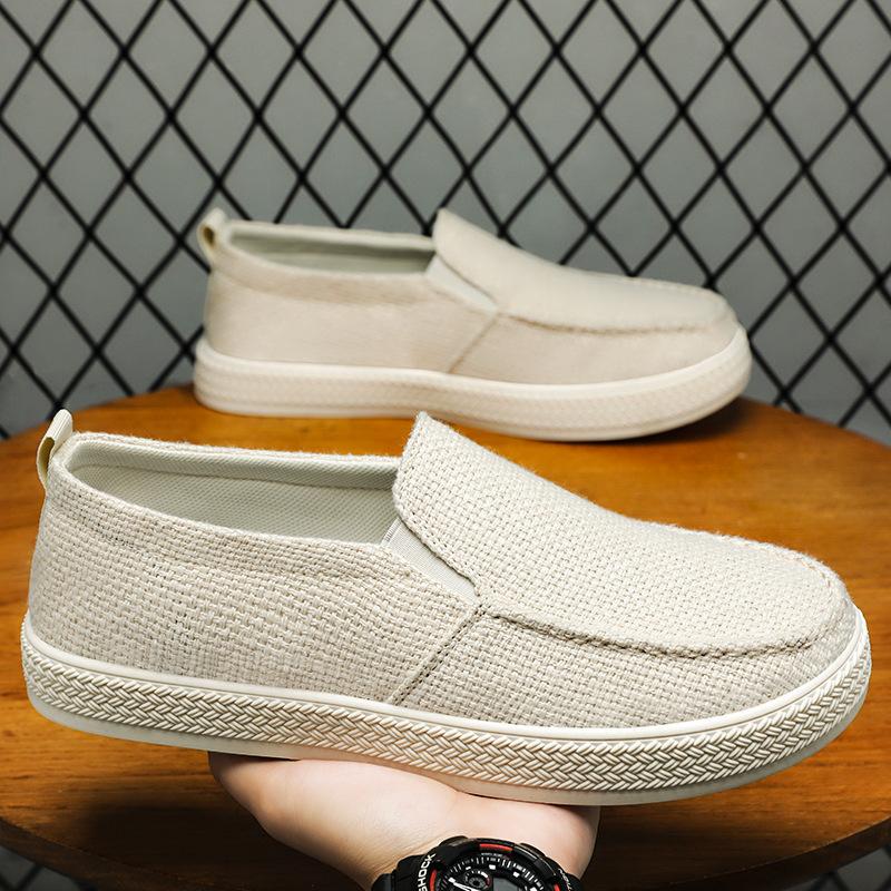 Старая пекинская тканевая обувь мужская летняя повседневная обувь обувь для вождения ходьба одной ногой дышащая мягкая подошва без усталости