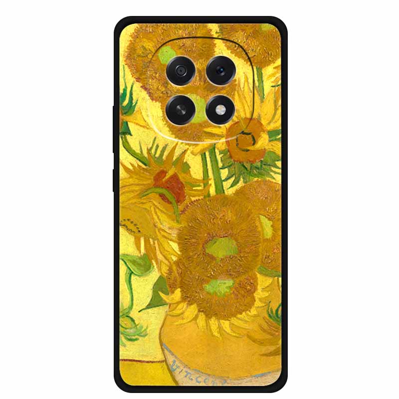 For Oppo A5 5G Phone Case 3D Relief Emboss Flowers Back Cover Black TPU Silicone Soft Case For Oppo A 5 PKQ110 Cases 6.7" Fundas