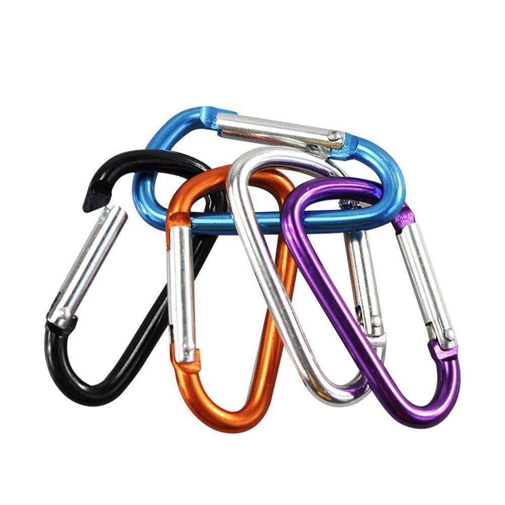 5/10pcs New Equipment Safety Camping Hiking Hook Buckle Keychain Climbing Buckles Alloy Carabiner