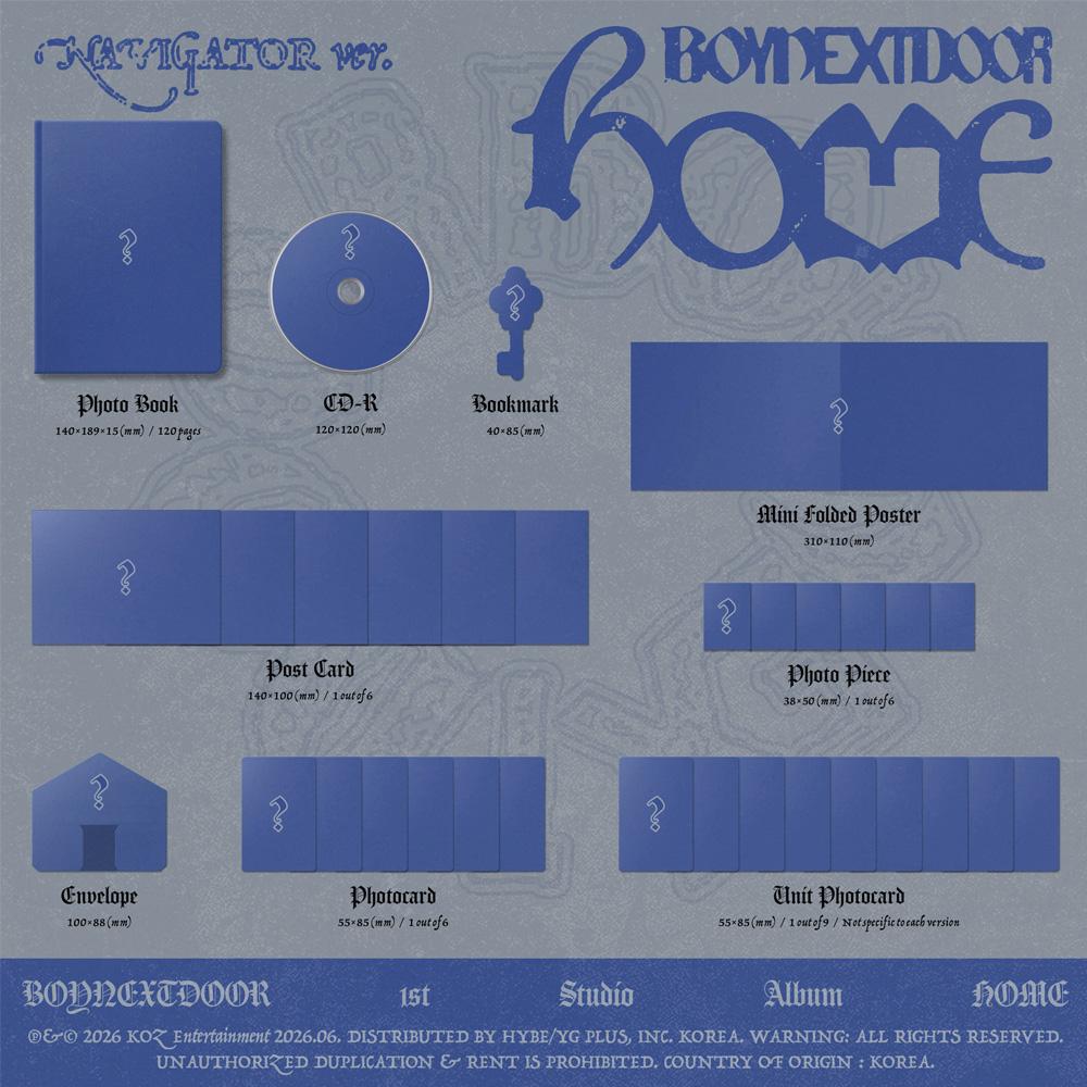 [Предзаказ] BOYNEXTDOOR HOME Kpop Альбом CD Фотокарточка Официальная Случайная Версия
