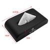 IJZN6 1PC PU Leather Car Tissue Box Hanging Ford Badge Paper Towel Bag Storage Stickers For Mercedes Benz A B C E S AMG CLA CLK GLA