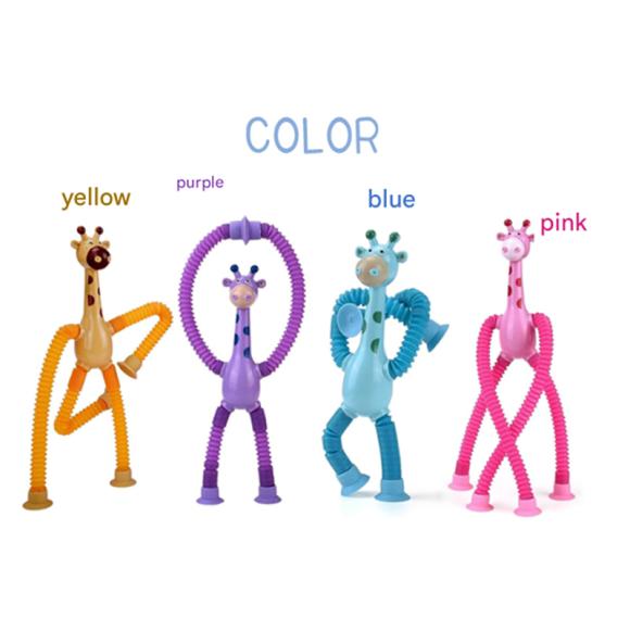 Светодиодная игрушка-трубка «Жираф» для снятия стресса (3 варианта)
