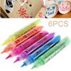 6 шт./компл. волшебные ручки для попкорна волшебные цветные ручки «сделай сам» ручки для рисования попкорна с пузырьками