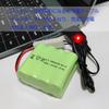 Gecoty 9.6V Ni-MH, 2400 мАч Перезаряжаемая батарея с разъемом KET-2P и зарядным кабелем, Подходит для многих типов RC-гигантских грузовиков, RC-боевых танков и