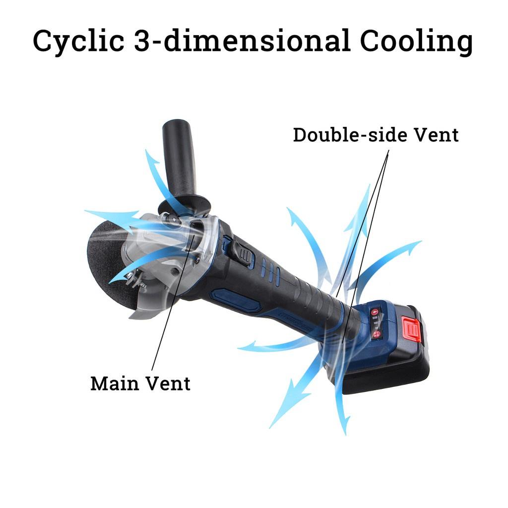 29800mAh 218VF Cordless Brushless Electric Angle Grinder Polishing Grinding Cutting Machine Engraving Woodworking 3 In 1
