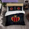 OGC Nice FC Themed Bedding 3Pcs Duvet Cover Set Decorative Bed Linen For Teen Room Home Decoration