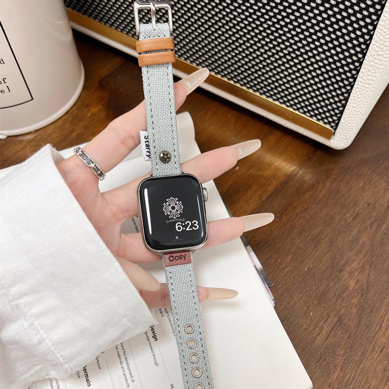 Ремешок для часов Apple Watch 46/42/44/45/49 мм 38/40/41 мм из искусственной кожи, модный ремешок для часов серии Ultra2 Se 10/9/8/7/6/5/4/3/2/1