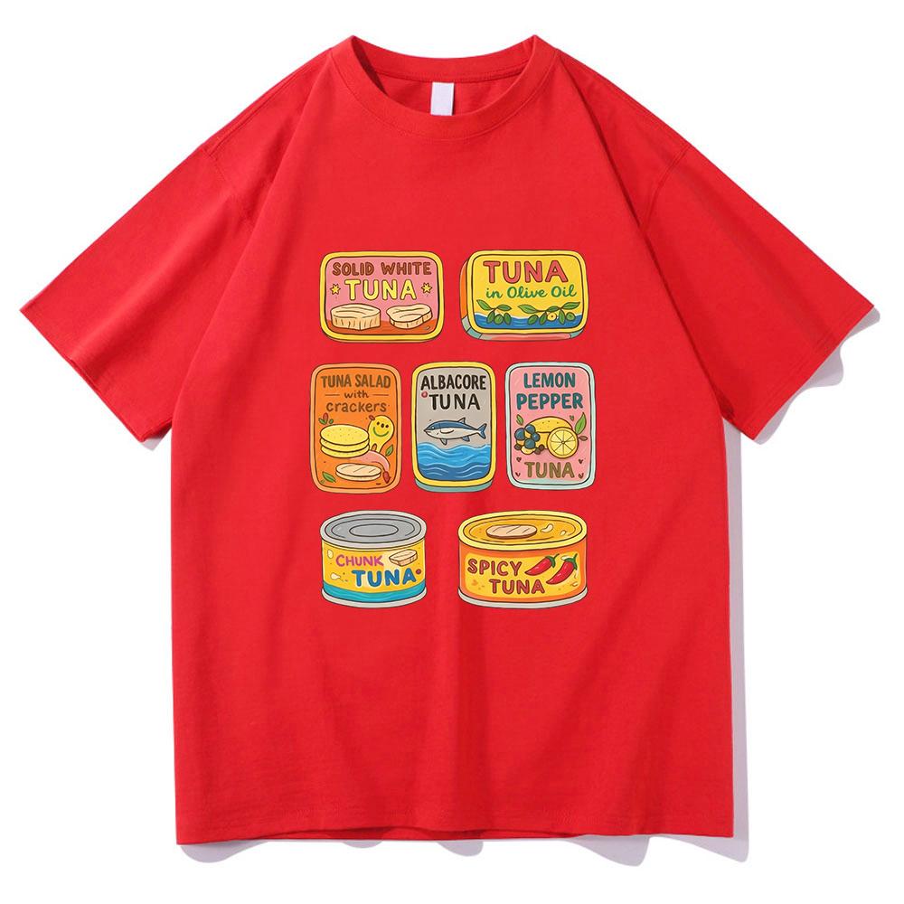 Tuna Melt T Shirt Funny Fahsion Unisexunisex Clothing Cotton Graphic T Shirts Kawaii Vintage Clothes For Seafood Lover Gift