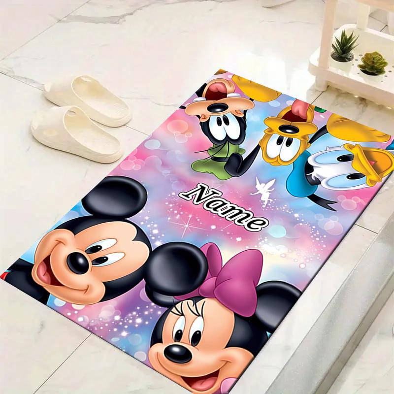 Custom 1Pc Mickey Minnie'S Adventure Rug Office Carpet Indoor Outdoor Entrance Doormat Nonslip Soft And Comfortable Living Room D916128