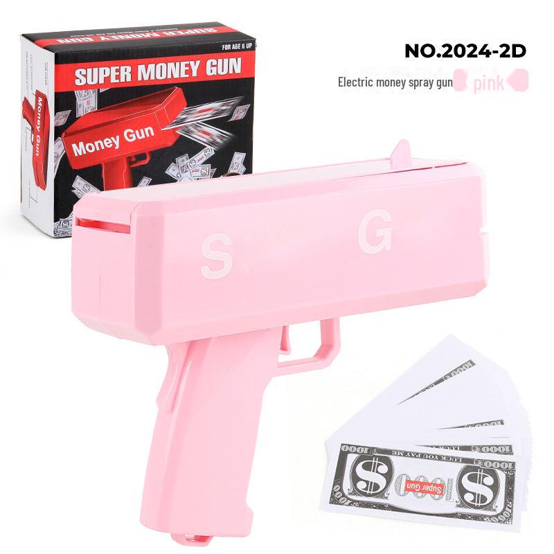 Уникальная игрушка-денежный пистолет для вечеринок и свадеб - стреляет купюрами долларов США