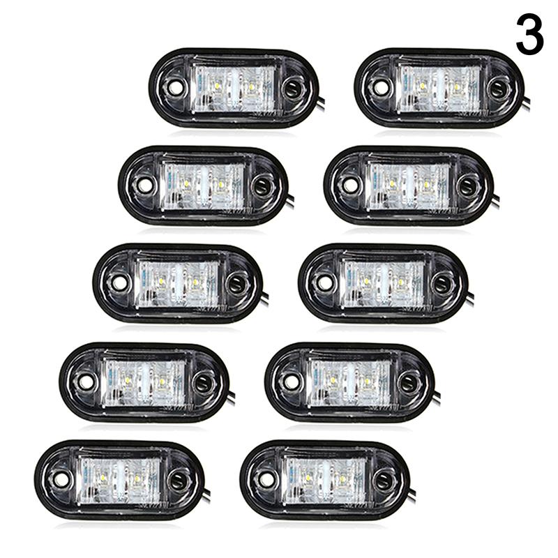 Предупреждающий свет светодиодный диодный фонарь овальный светодиодный боковой габаритный фонарь 12 В 24 В аксессуары для грузовиков