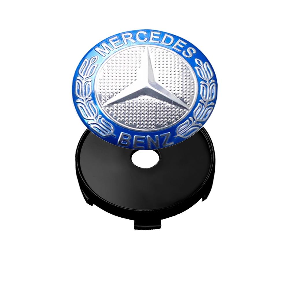 60/63/68mm Aluminum ABS Car Wheel Center HubCaps Tire Cover Stickers Benz Badge Decor For Mercedes Benz W204 W202 W212 W220 W205