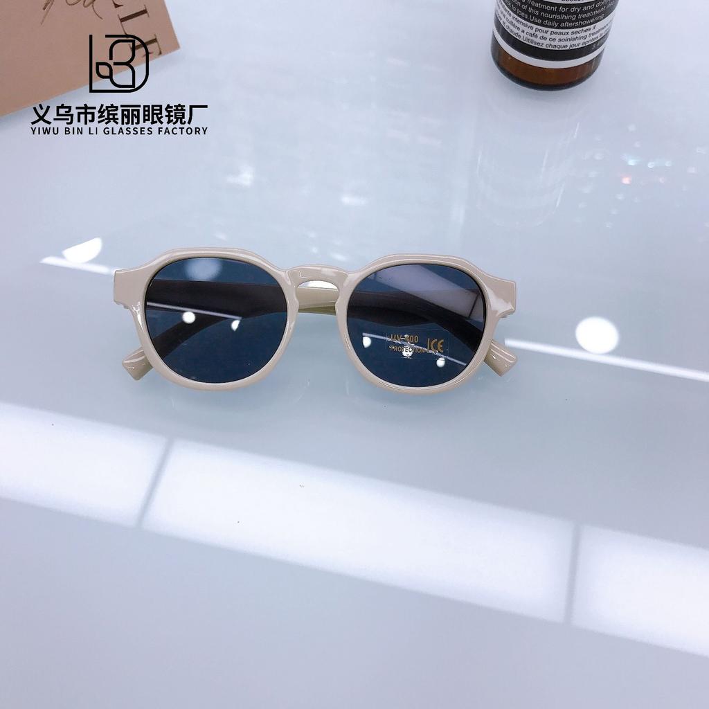 Винтажные модные детские солнцезащитные очки контрастных цветов для девочек, милые вогнутые, солнцезащитные, с защитой от ультрафиолета, очки для мальчиков Tide