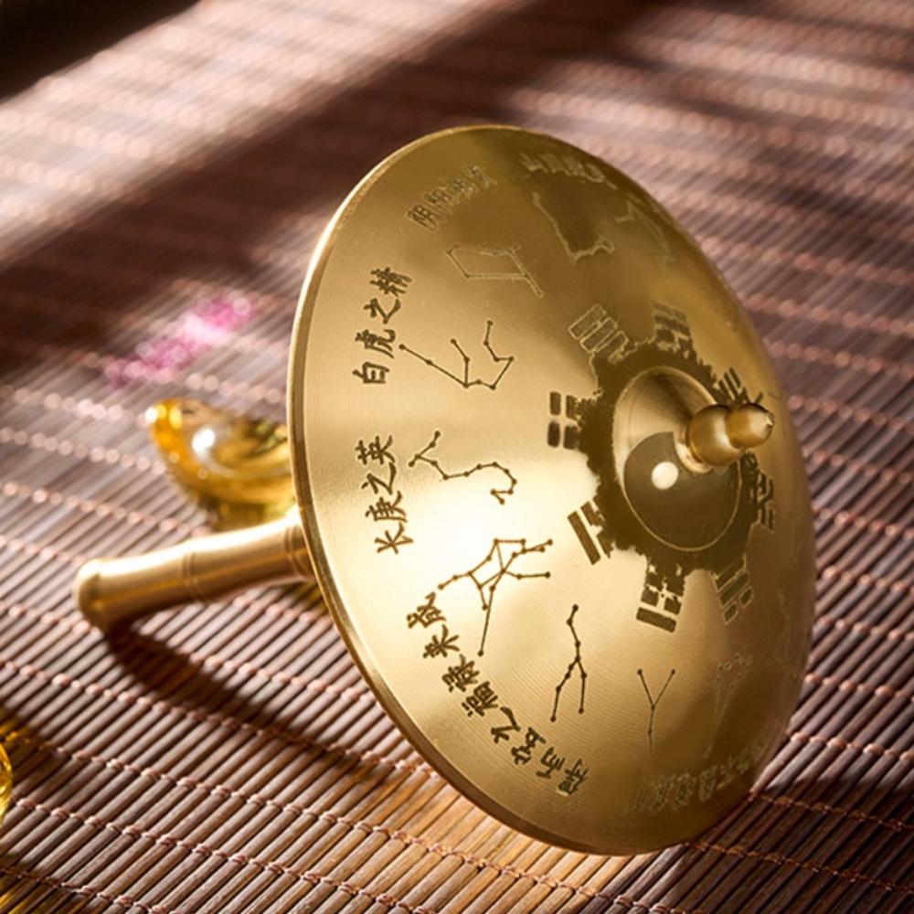 Traditional Brass Umbrella Statue Unique Decorative Umbrella Office Display