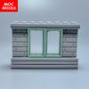Набор MOC Кирпичи Раздвижное Окно 1x2x3 Для Строительных Блоков Совместимый 60593 60602 30586 Собираемые Части Детские Игрушки