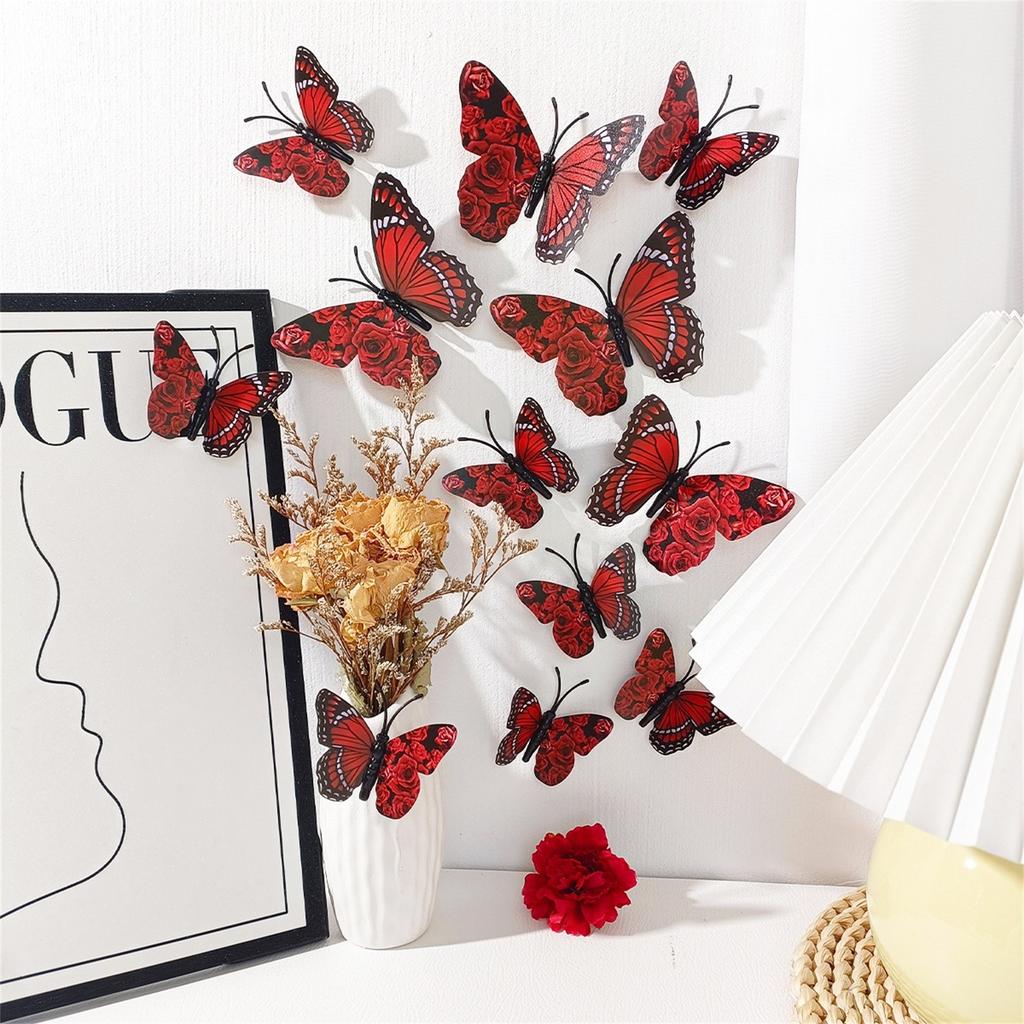 Three Dimensional Butterfly Stickers For Living Room Background Wall DIY Home Decoration Wall Stickers