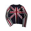 2026 Men Women Slim Fit Long Sleeve T Shirt British Flag Print Casual Round Neck Top