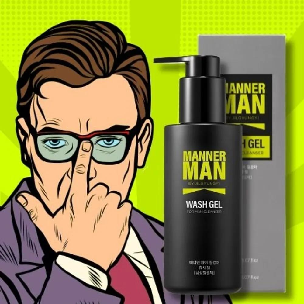 Manner Man Гель для умывания 150 мл Мужское очищающее средство Управление анальным запахом