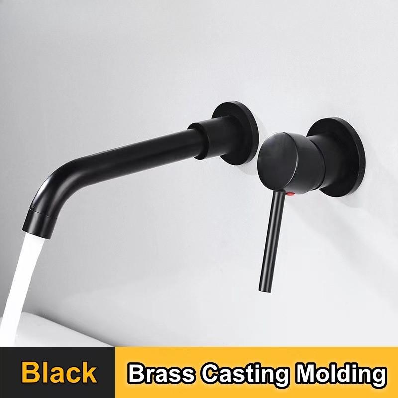 Смеситель для раковины в ванной комнате скрытого монтажа настенный кран для воды вращение на 360° однорычажный горячей и холодной воды смеситель для ванны