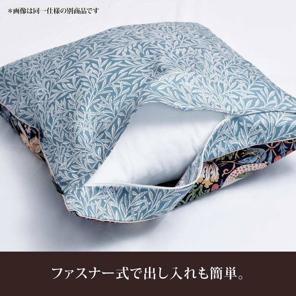 Подушка Nishikawa Morris Gallery На молнии Сделано в PG44350637 Чехол, 45x45см, Стирка, 100% Хлопок, Дизайн "Похититель клубники", Застежка, Двусторонний,