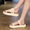 French Beautiful Platform Slippers Women's Summer Wear Advanced Sense 2025 New Super Fire with Skirt Non-slip Cool Slippers